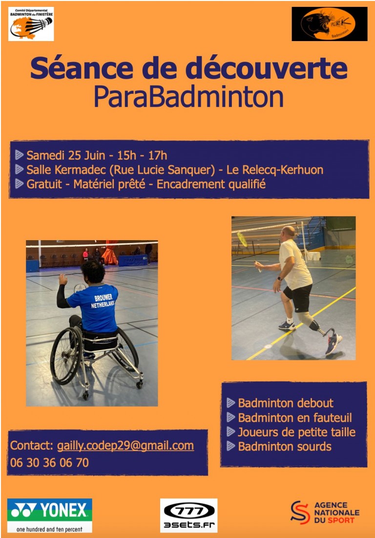 Séance de découverte Para Badminton